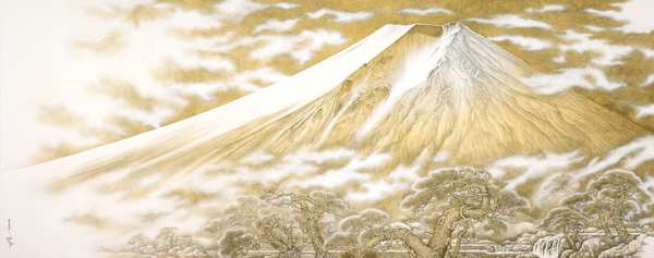 Eternal Fuji — Japanese ink painting by Sou A Kou