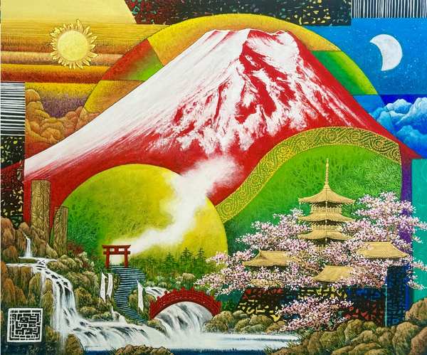Radiant Future — Japanese ink painting by Sou A Kou