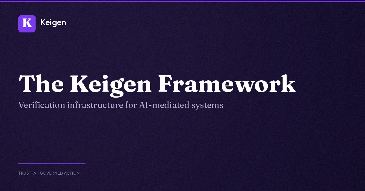 Commercial Verification Framework | Keigen